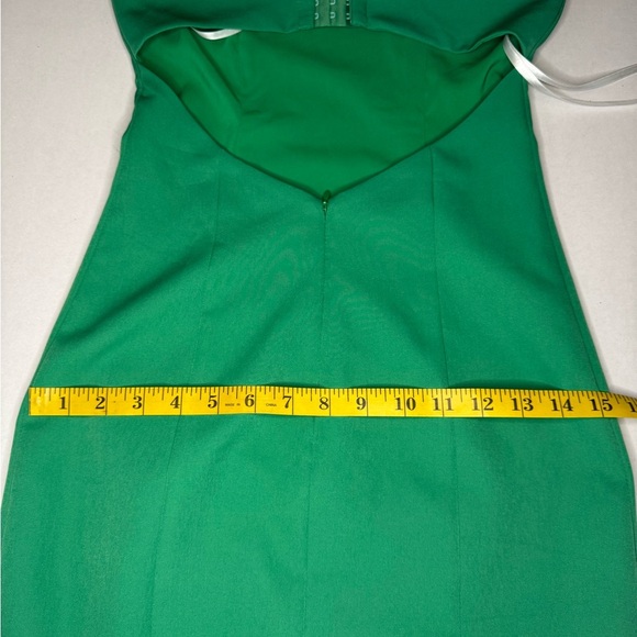 NBD Green Sheath Midi Dress with Halter Neckline. #52 - Picture 13 of 13